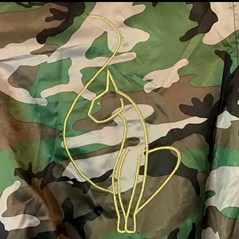 Baby Phat Camo & Gold Details Bomber Jacket